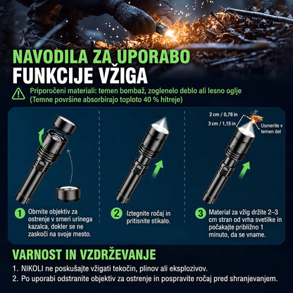 Navodila za uporabo leče za prižiganje ognja