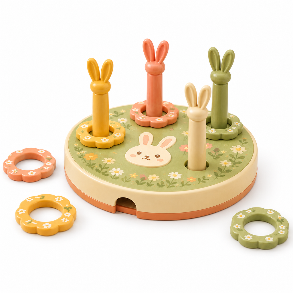 VzdfTng™ Bunny Ring Toss Mini – Compact Indoor Toss Game