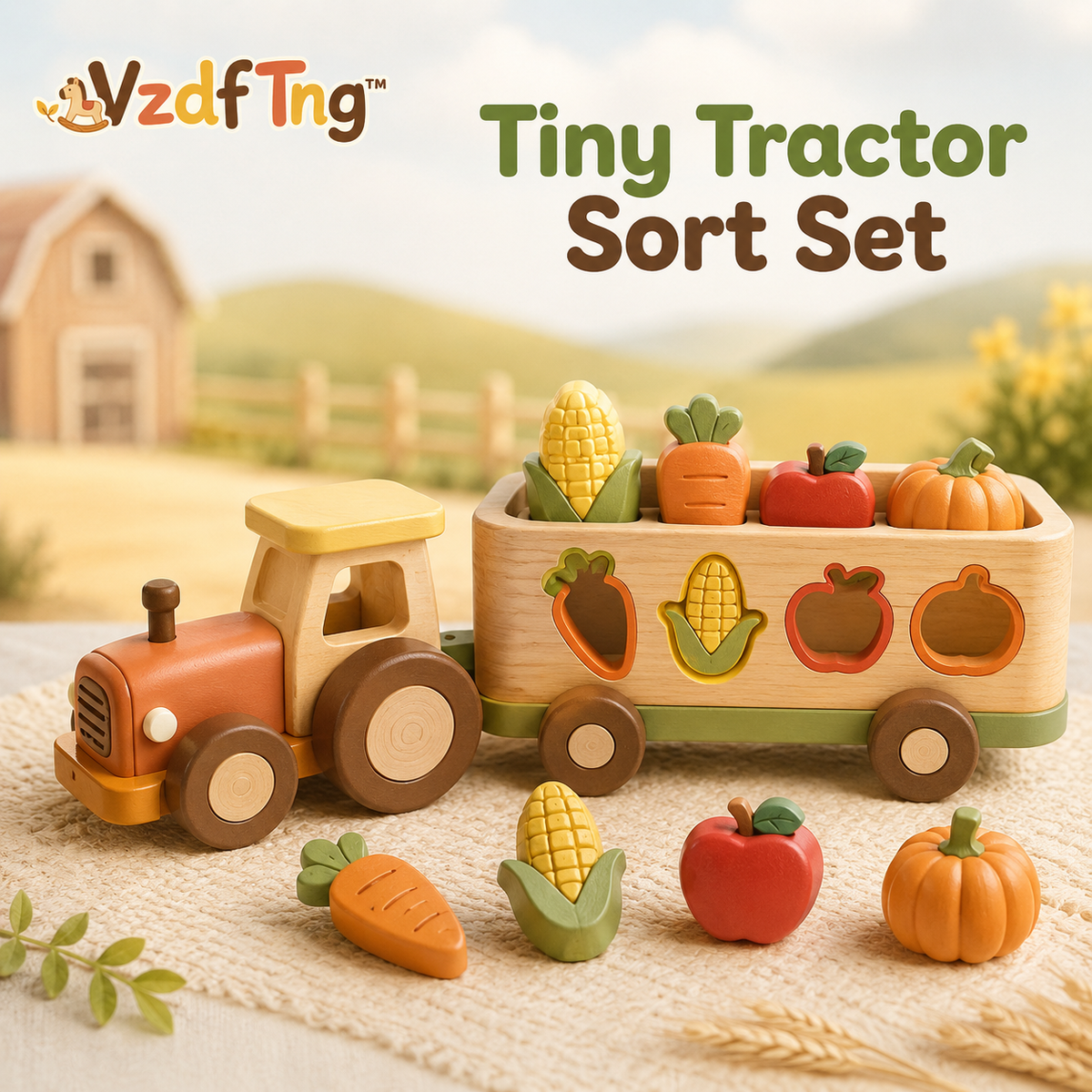 VzdfTng™ Tiny Tractor Farm Sorting Set