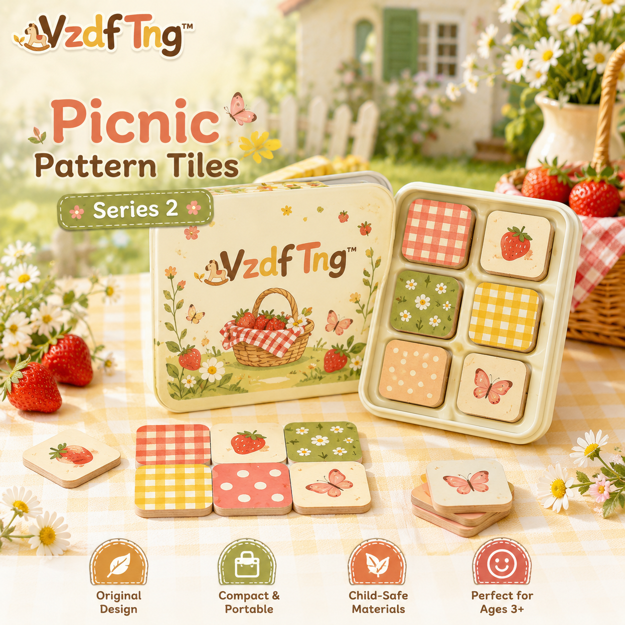 VzdfTng™ Picnic Pattern Matching Tiles